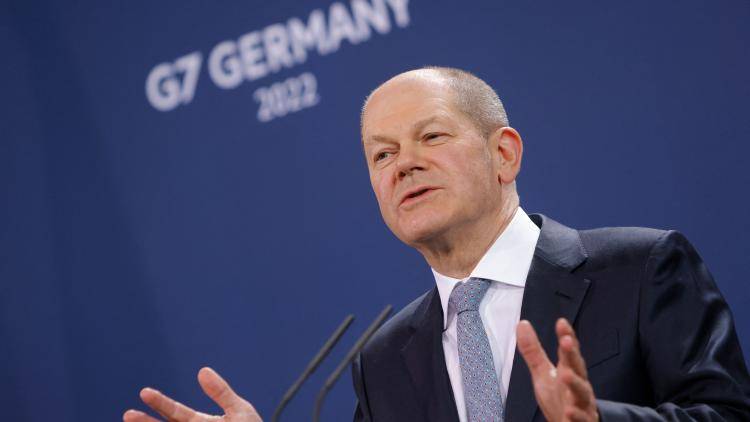 German chancellor Olaf Scholz. Photo by MICHELE TANTUSSI/POOL/AFP via Getty Images.