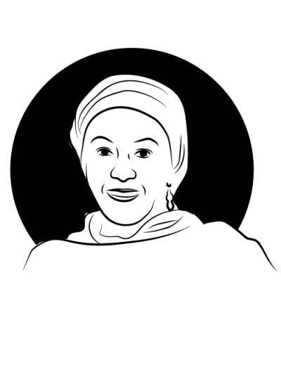 Illustration of Amina Mohammed's headshot