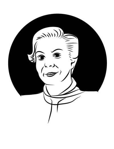 Illustration of Hanan Ashrawi's headshot